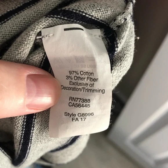 J Crew Puppy Stripes Lightweight Sweater • Size XS - Picture 6 of 6